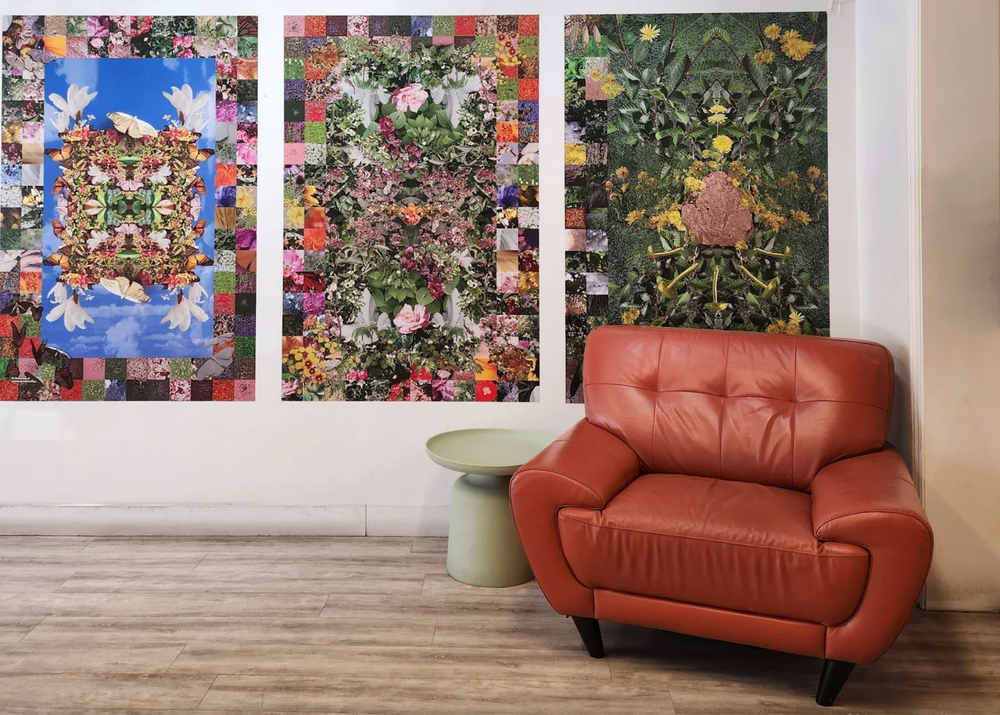 Photos of Laura's exhibit "Untitled Portals, Variations."