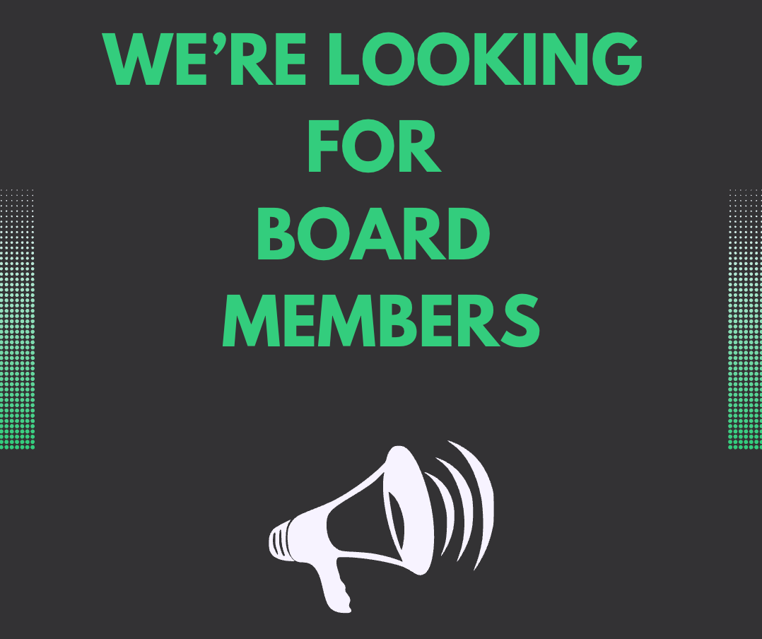 Promo image for the call for board members.