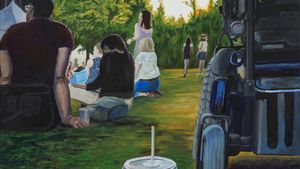 Landscape painting by Athena Cooper