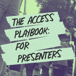 The Access Playbook: For Presenters Poster